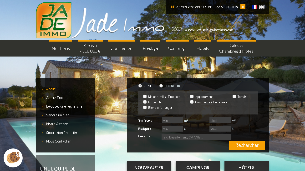 Capture d'écran de http://www.jade-immo.com/